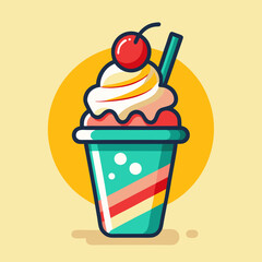 ice cream vector illustration