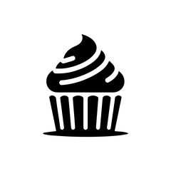 cake logo black and white