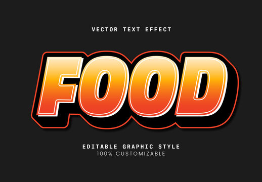 Orange Yellow Gradient Bold Modern Typography Text Effect