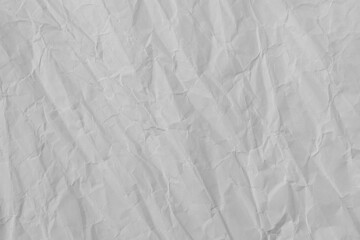 Abstract white crumpled paper texture background	