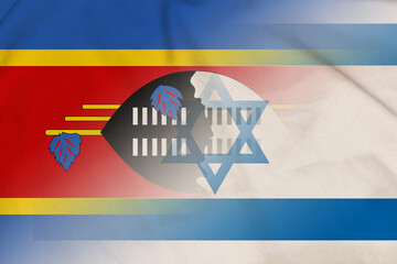 Eswatini and Israel political flag transborder contract ISR SWZ