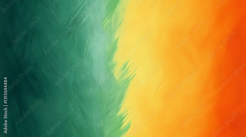 Aufkleber vibrant abstract background featuring smooth gradient transition from deep emerald green to bright y