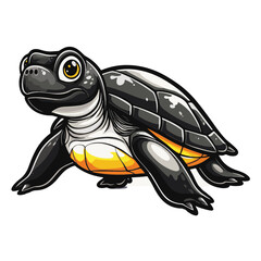 Obraz premium Tortoise Simple Vector Logo