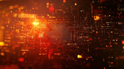 Fototapeta premium Bright Cyber Security Environment with Locks Concept