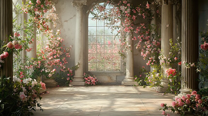 Spring Floral Backdrop Background