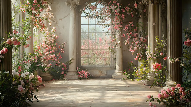 Spring Floral Backdrop Background