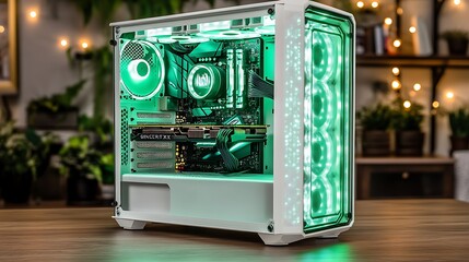 Custom Built Gaming PC with RGB Lighting