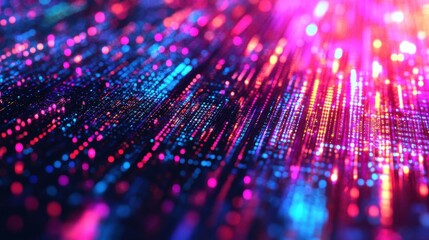 Fototapeta premium Digital Privacy and Security Background with Glowing Effects