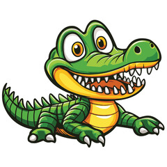 Fototapeta premium Crocodile Simple Vector Logo