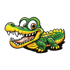 Fototapeta premium Crocodile Simple Vector Logo