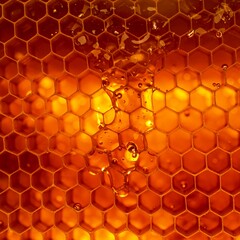 honeycomb and honey