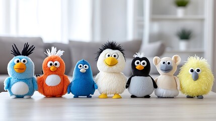 Adorable Plush Toy Animals Penguin Bird Sheep Stuffed Animals for Kids
