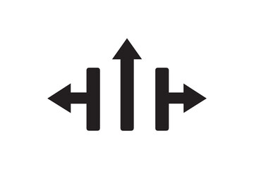 long arrow up black direction pointer, straight pointed arrow icon.Simple up and down arrows. Upward, downward arrows in green and red isolated