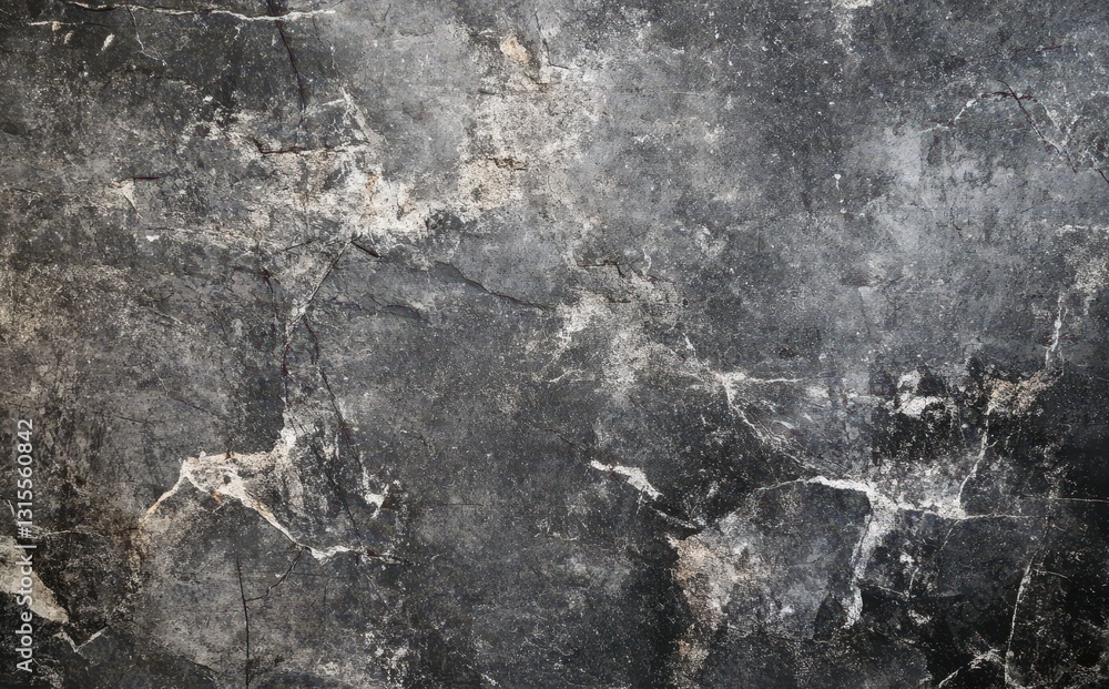 Poster textured dark gray marble background with natural striations and unique patterns for design and arti