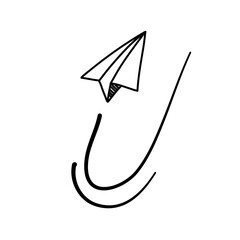 Vector paper airplane
