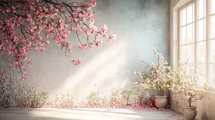 Spring Floral Backdrop Background