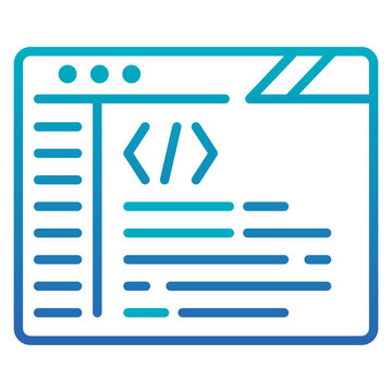 Coding Gradient Icon