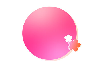 桜の花びら　春のタイトルマーク　アイコン