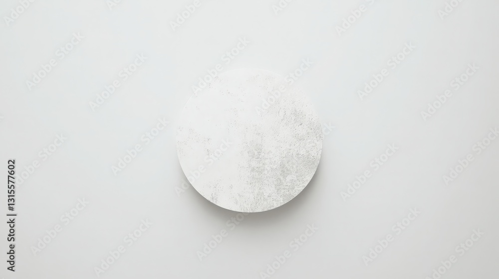 Poster abstract circle element on white background minimalist presentation