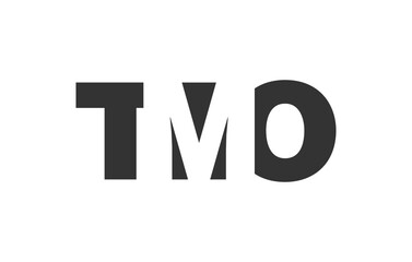 TMO logo design. Initial letter T M O bold font style for tech startups, consulting, corporate branding. Creative company name, headlines typography identity, trendy logotype.