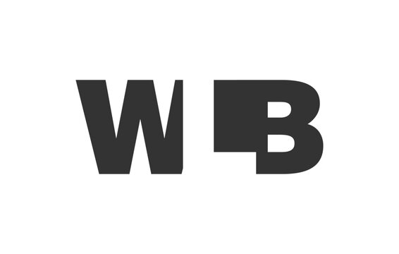 WLB logo design. Initial letter W L B bold font style for tech startups, consulting, corporate branding. Creative company name, headlines typography identity, trendy logotype.