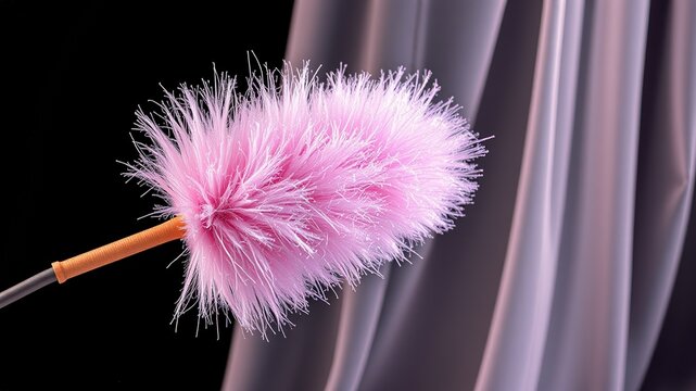 Dynamic Swiffer, Voile Drape, Warm Shimmer, Charcoal Crimson