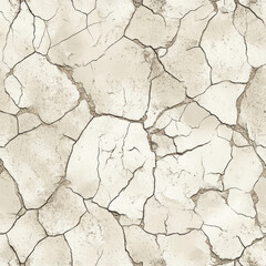 Cracked, beige, textured surface.