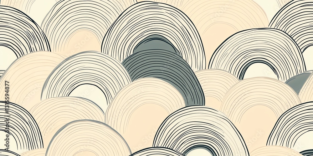 Poster colorful wave patterns create a captivating visual experience in a modern abstract art piece