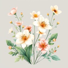 Obraz premium Whimsical Floral Illustrations for Branding