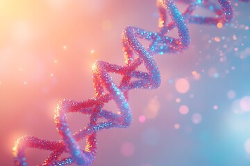 DNA Structure: A Glowing Spiral of Life