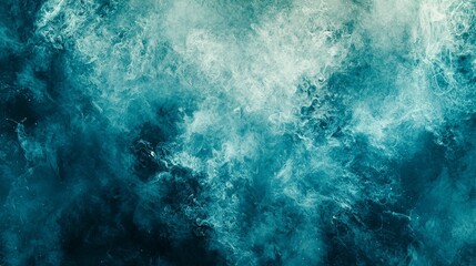 Fototapeta premium Abstract teal and white smoke texture.