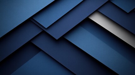 Fototapeta premium Abstract blue geometric shapes