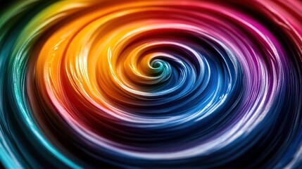 Obraz premium Abstract colorful swirling vortex design