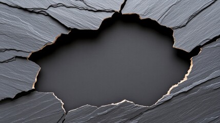 Cracked slate texture, with a hole in the center. Good as background for presentations