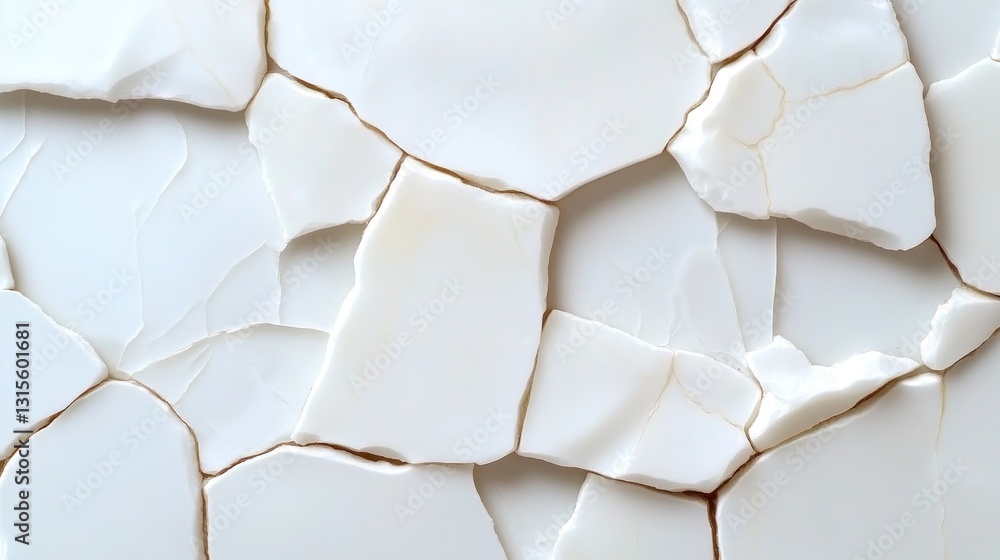 Aufkleber cracks in white ceramic. surface texture pattern. background. visual use in presentations