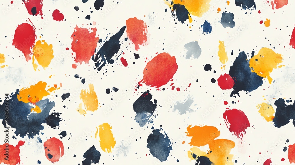 Poster vibrant abstract watercolor splashes create a dynamic backdrop for creative projects and artistic ex