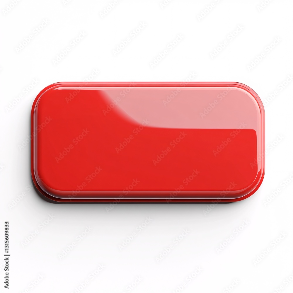 Poster sleek white background featuring a stylish call-to-action button design