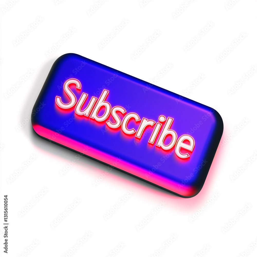 Poster vibrant and eye-catching subscribe button with dynamic hover effect