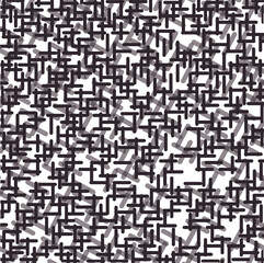 Imitation of a small labyrinth with oblique shadows at the bottom. A dungeon layout or a floor plan of a building.