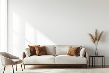 Modern Beige Sofa Living Room Design