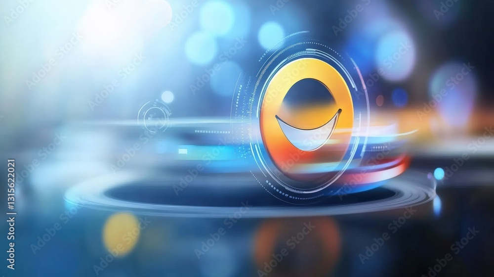 Poster dynamic graphic design showcase featuring a vibrant logo animation digital space motion graphics fut