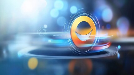 Dynamic graphic design showcase featuring a vibrant logo animation digital space motion graphics futuristic environment close-up view visual creativity