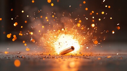 A forked lightning bolt striking a metal rod in marseille gigapixel high fidelity image dramatic urban environment captivating visual concept