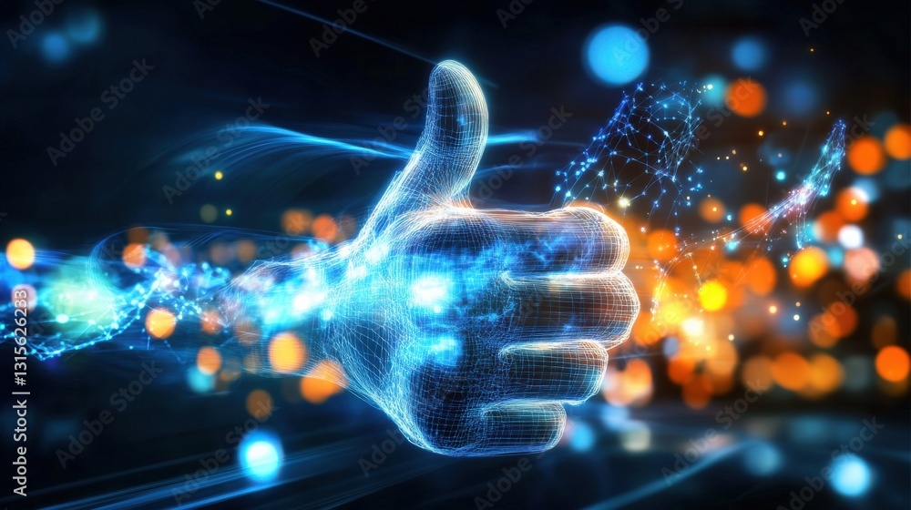 Aufkleber digital innovation technology hub visual art abstract environment close-up view concept of success