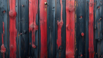 Eerie neon red cracked black wood grain pattern marseille graphic design surreal environment high-fidelity viewpoint