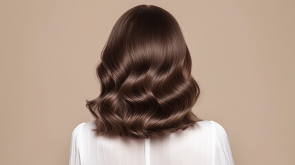 Fototapeta premium ナチュラルなウェーブヘアの後ろ姿