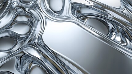 Futuristic armored panels with liquid metal appearance, seamless cybernetic surface texture with organic flowing patterns, mirror-polished tungsten finish catching dramatic lighting, sci-fi inspired