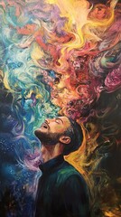 Abstract Soul: A vibrant expression of inner peace and harmony