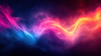 Obraz premium Colorful smoke swirls abstract background