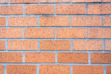 Surface of brickwall. Textured brown backdrop. Wall texture background. Brick wall structure. Brick masonry background. Building material concept. Exposed brick texture